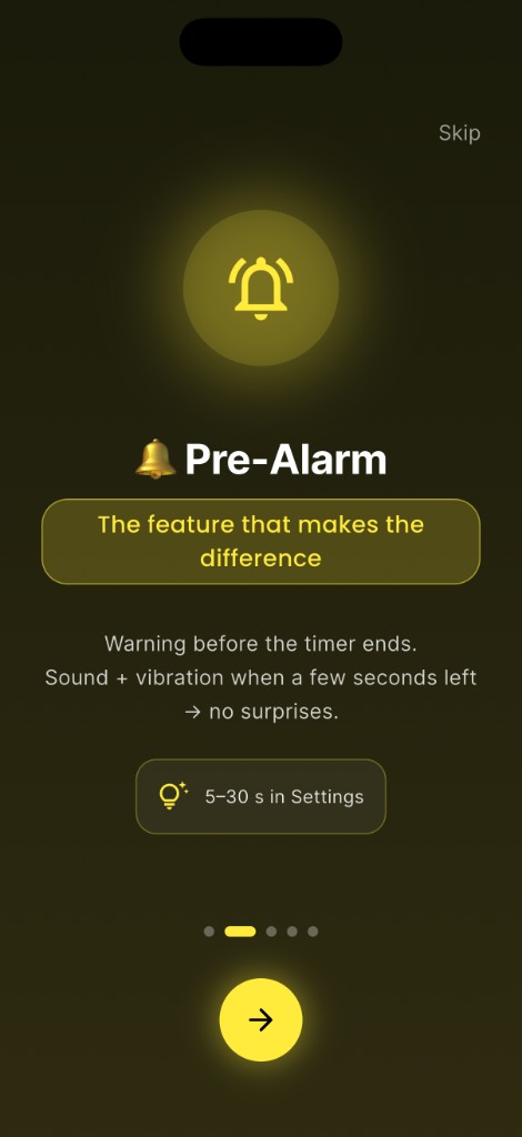 Pre-Alarm feature highlight